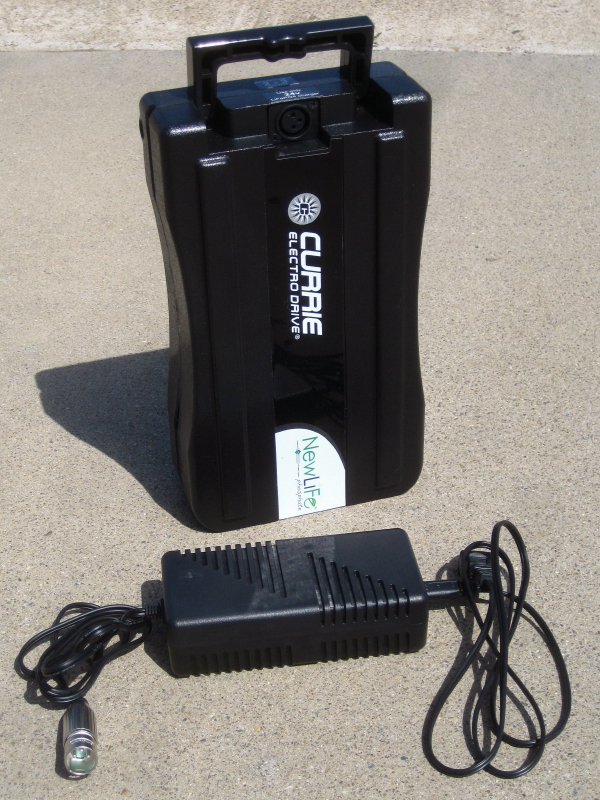 1 Unit 24v 10ah with Button-Style Terminal for e-Zip Izip Plug and Play Currie Technologies Electric Bicycle Battery